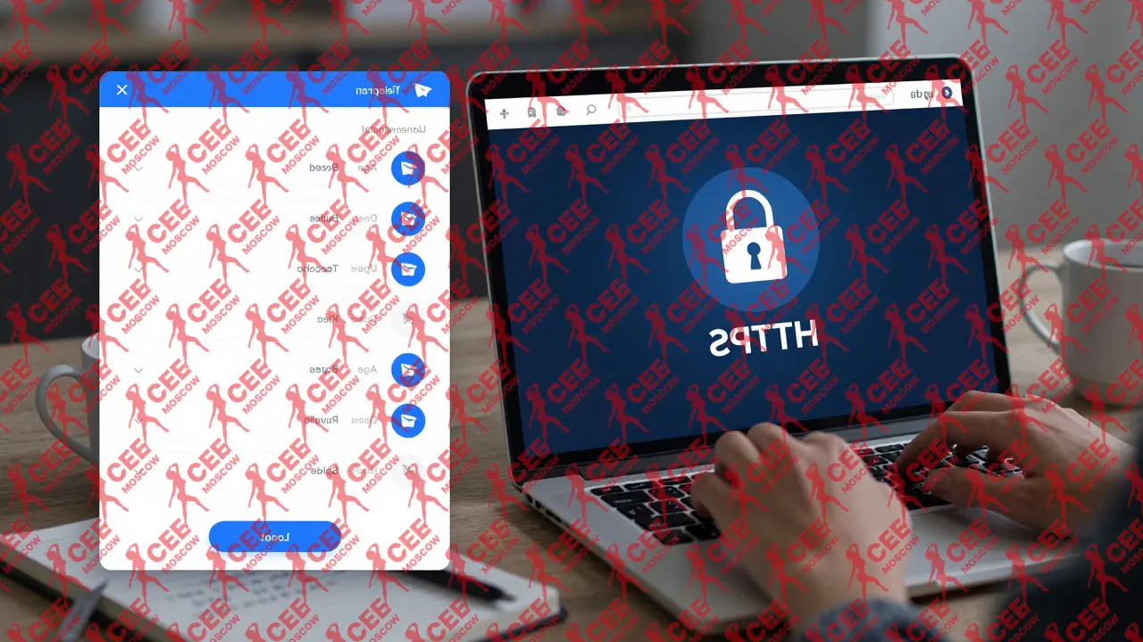 Человек использует защищённый веб-сайт и Telegram-бот для фильтрации клиентов с чёткими критериями.