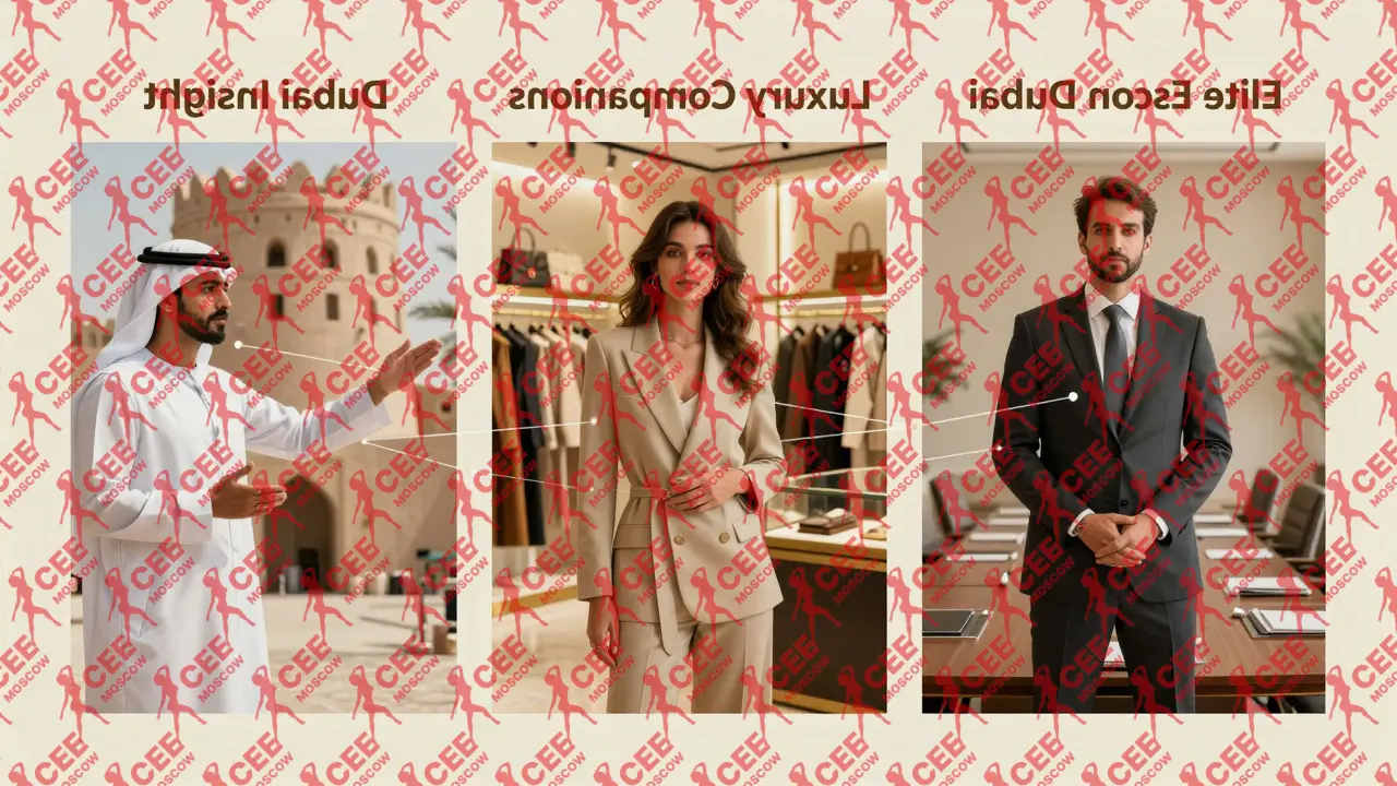 Три сопровождающих в разных сценах: бизнес, шопинг и историческая экскурсия.