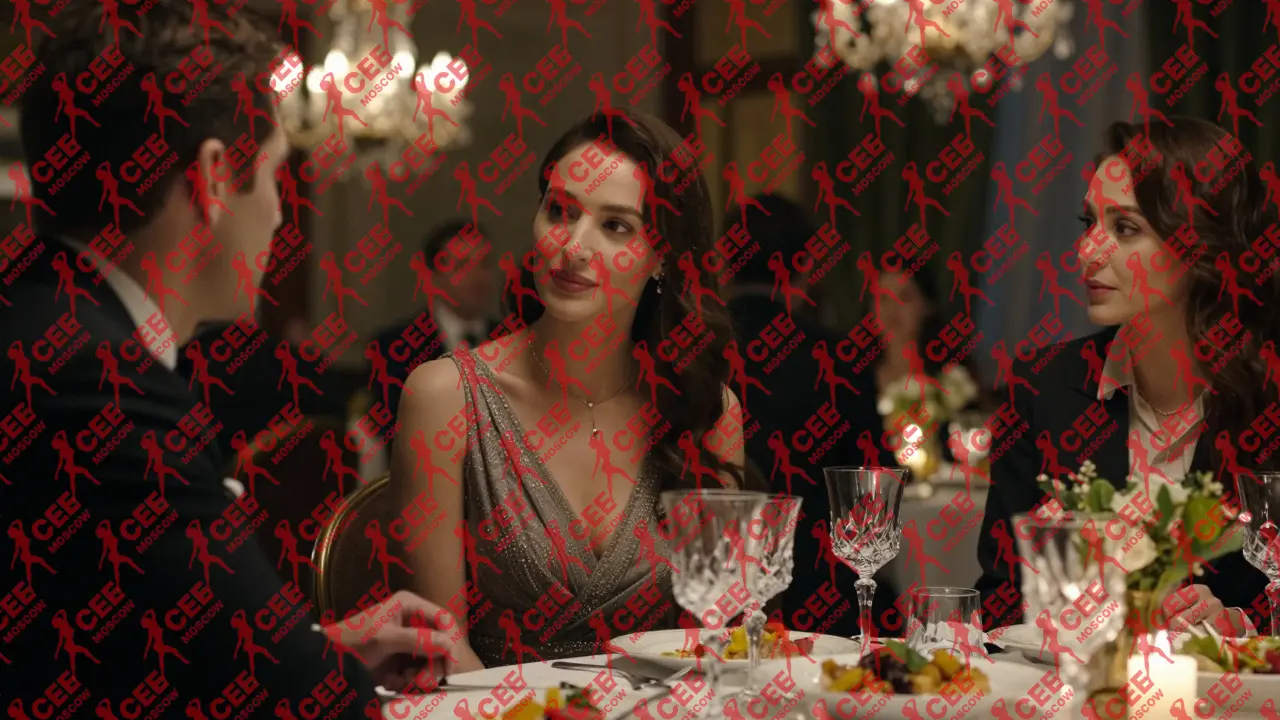 Эскорт-ассистентка незаметно объединяет гостей на банкете, создавая ощущение комфорта и вовлеченности.