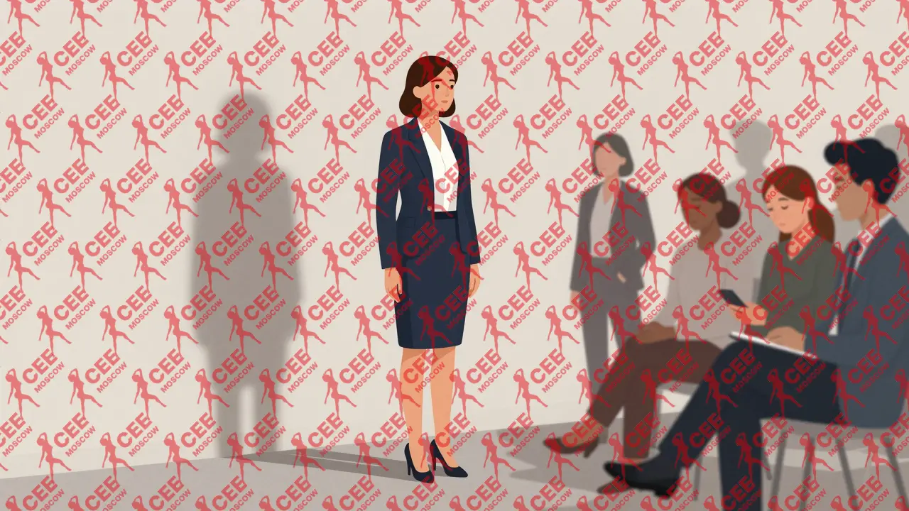 Женщина-эскорт внимательно наблюдает за гостями на мероприятии, ее присутствие &mdash; тихая поддержка для всех вокруг.